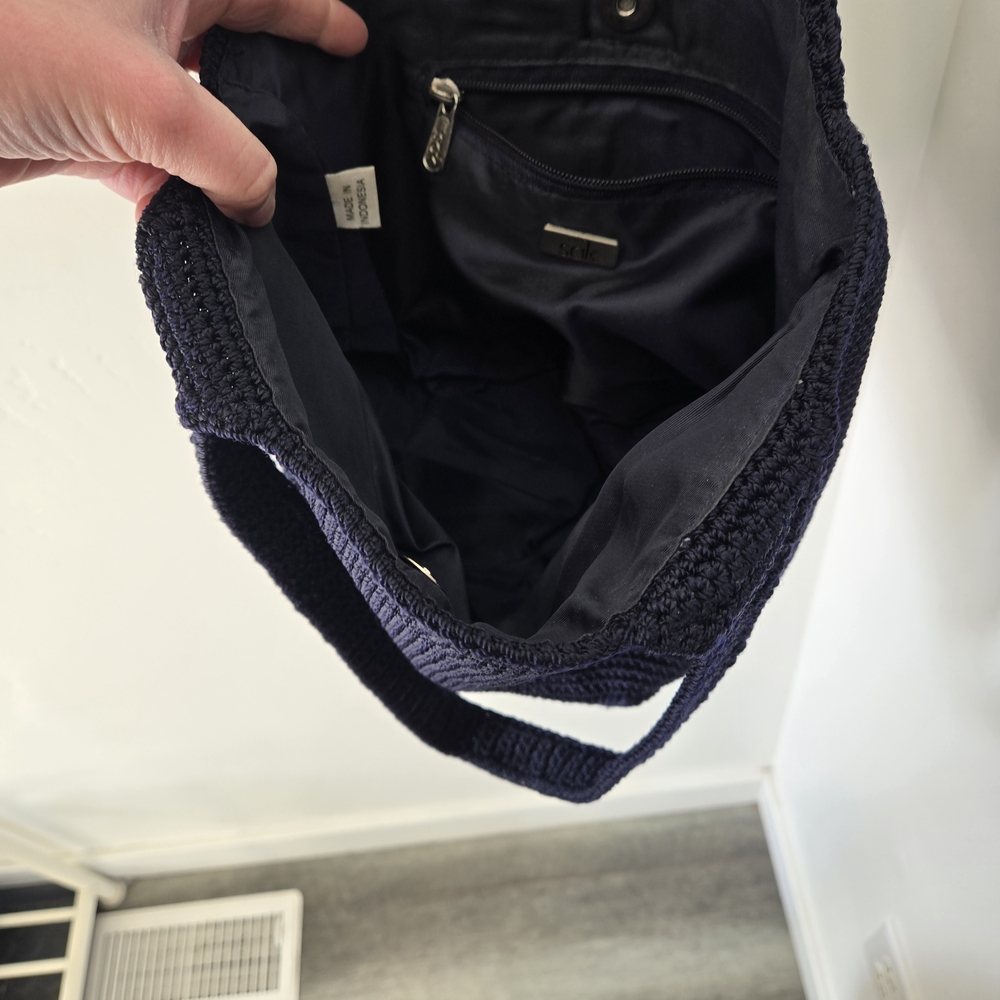 The Sak Navy Blue Knit Tote Bag - Picture 3 of 3